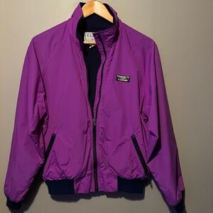 Vintage L.L. Bean Women’s Fleece Lined Waterproof Jacket Purple size Medium
